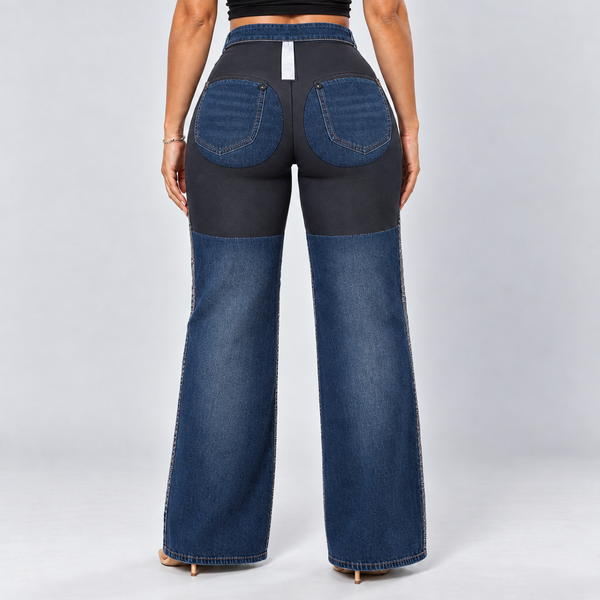 Classic Blue jeans, Worn inside out