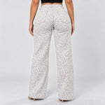 White Leopard jeans, Back view, standing
